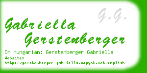 gabriella gerstenberger business card